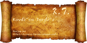 Kovács Teréz névjegykártya