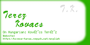 terez kovacs business card